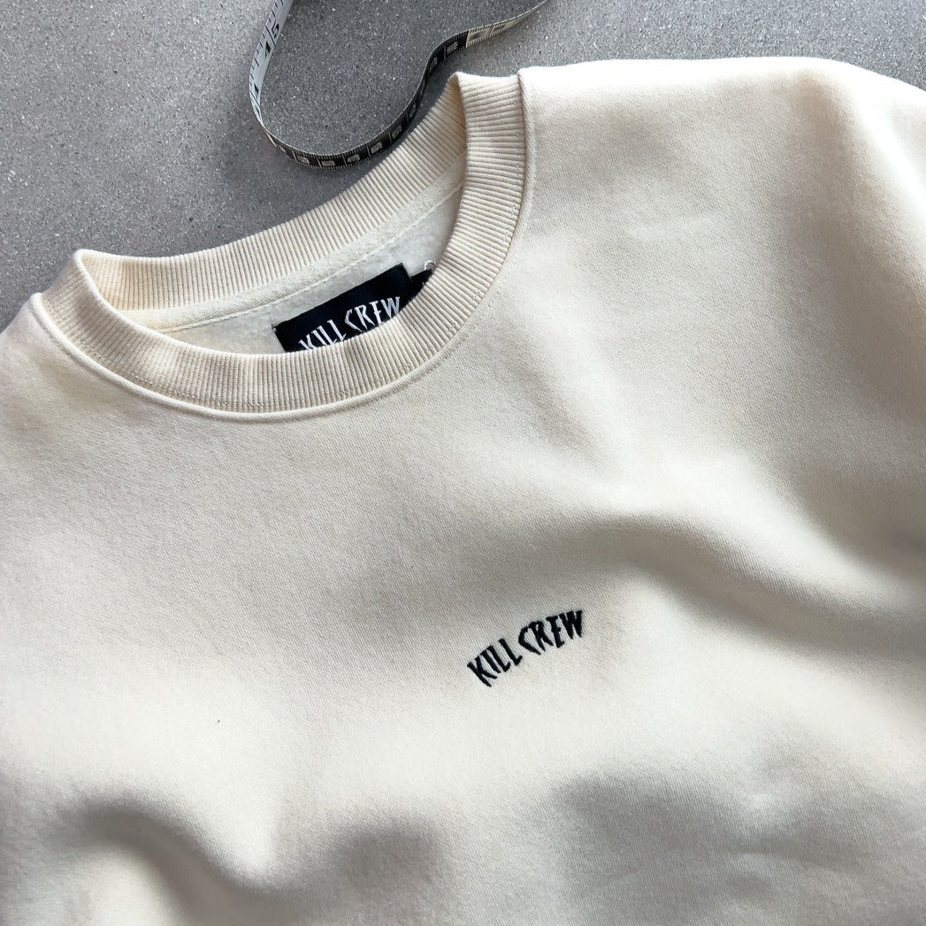 HEAVYWEIGHT LUX "SIMPLE" CREWNECK - CREAM