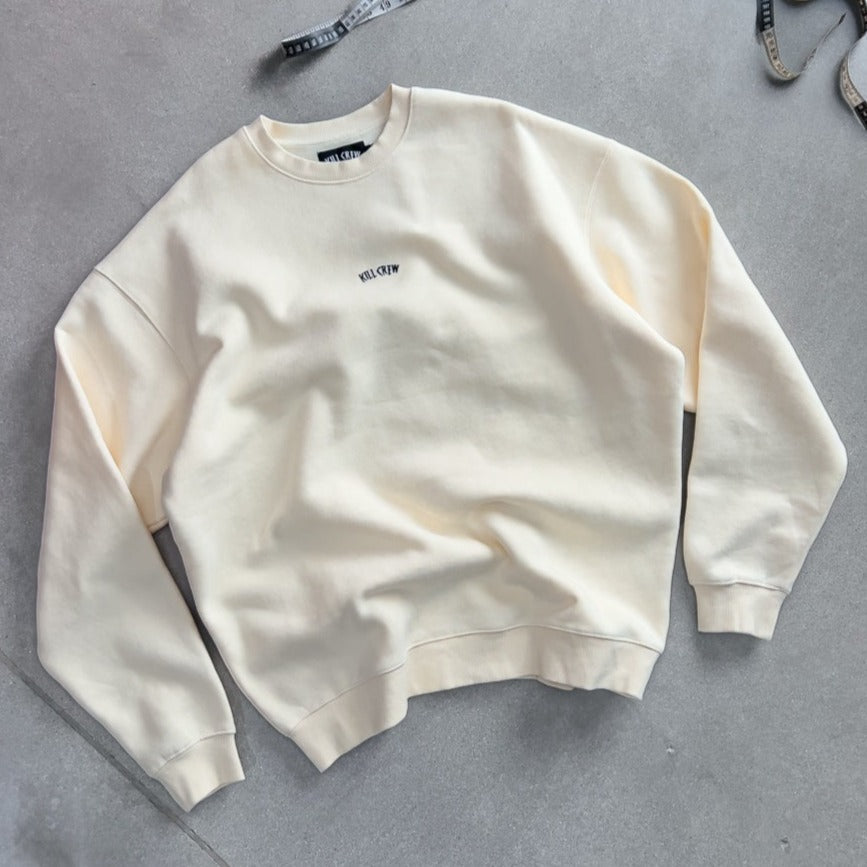 HEAVYWEIGHT LUX "SIMPLE" CREWNECK - CREAM
