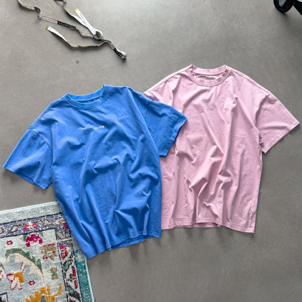 RELAXED FIT LUX "SIMPLE" T-SHIRT - BLUE