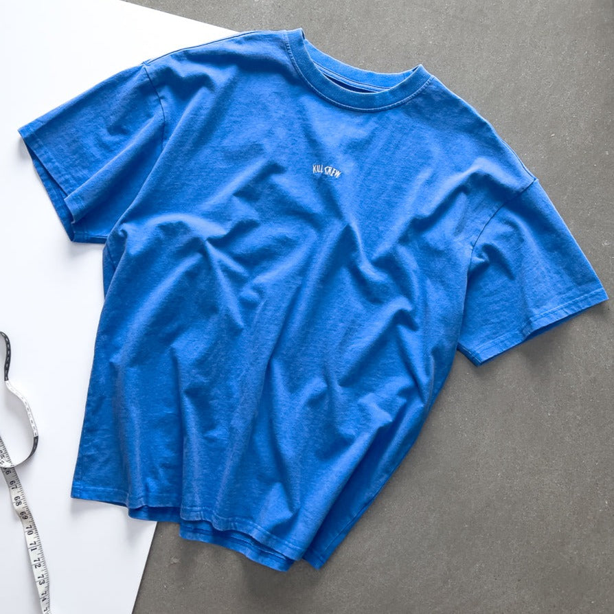 RELAXED FIT LUX "SIMPLE" T-SHIRT - BLUE