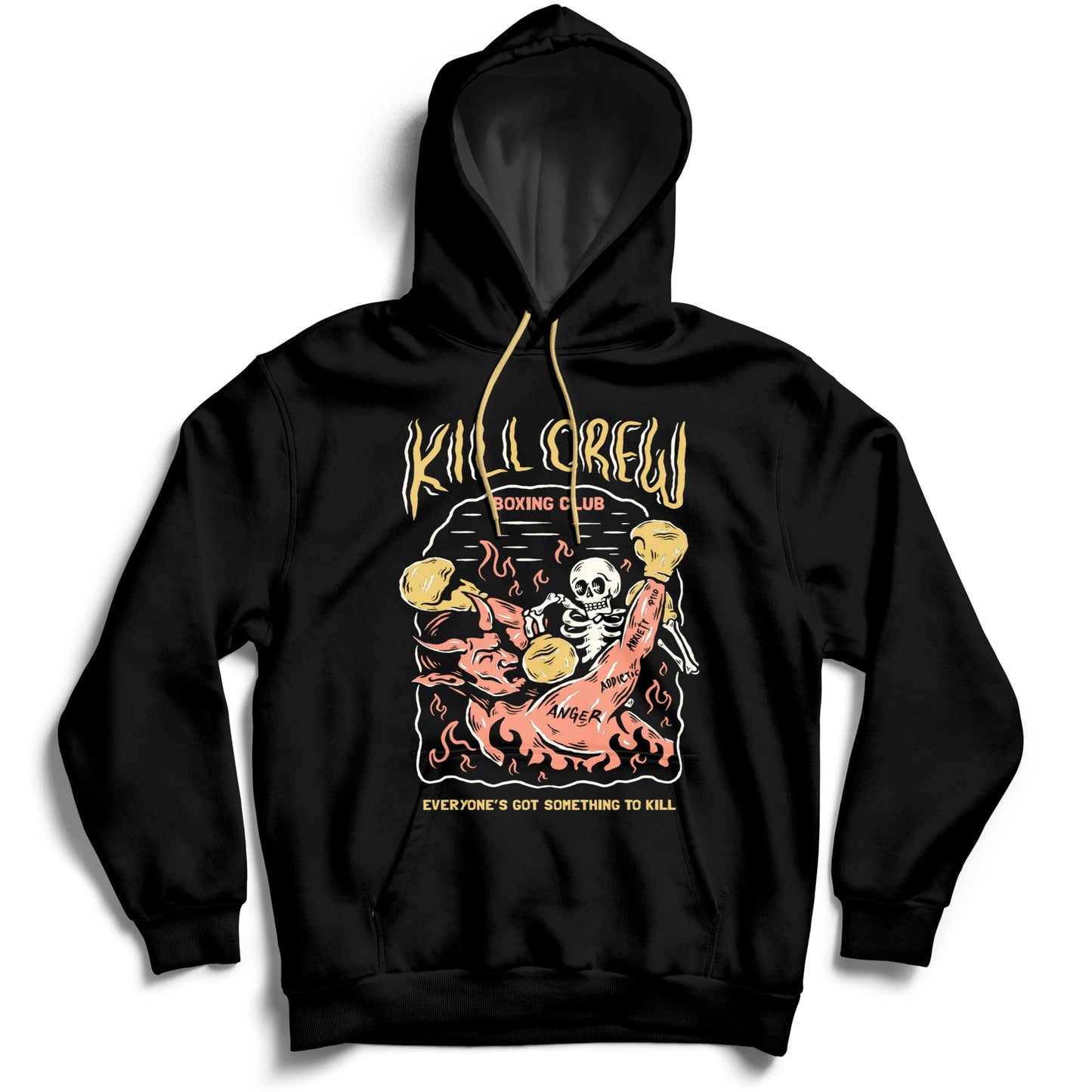 KILL CREW INNER DEMONS BOXING CLUB HOODIE - BLACK