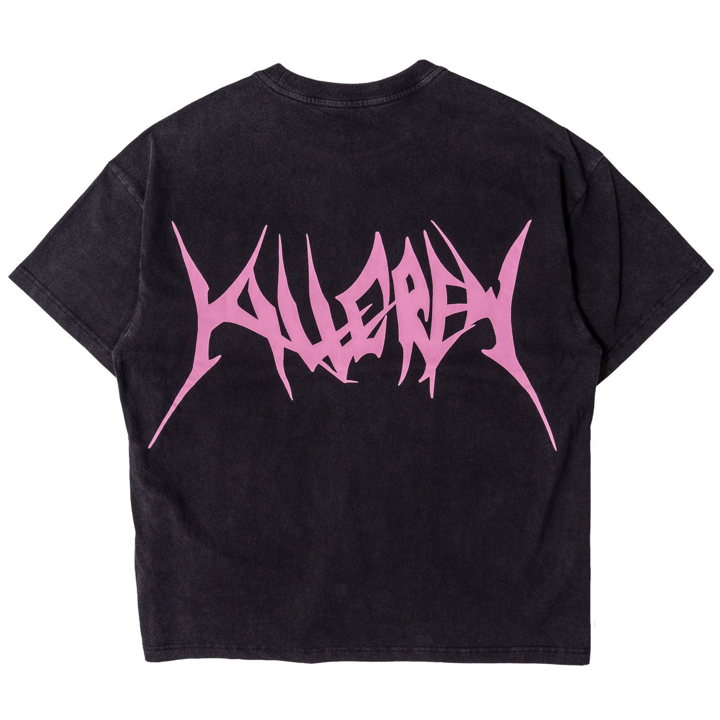 RELAXED FIT LUX "COMFORT ZONE" T-SHIRT - BLACK / PINK