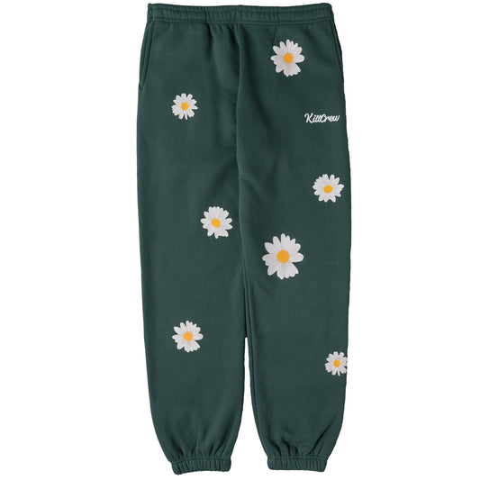 OVERSIZED LUX "DAISY" SWEATPANTS - GREEN