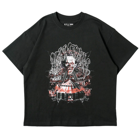 RELAXED FIT LUX CARNIVAL T-SHIRT - BLACK