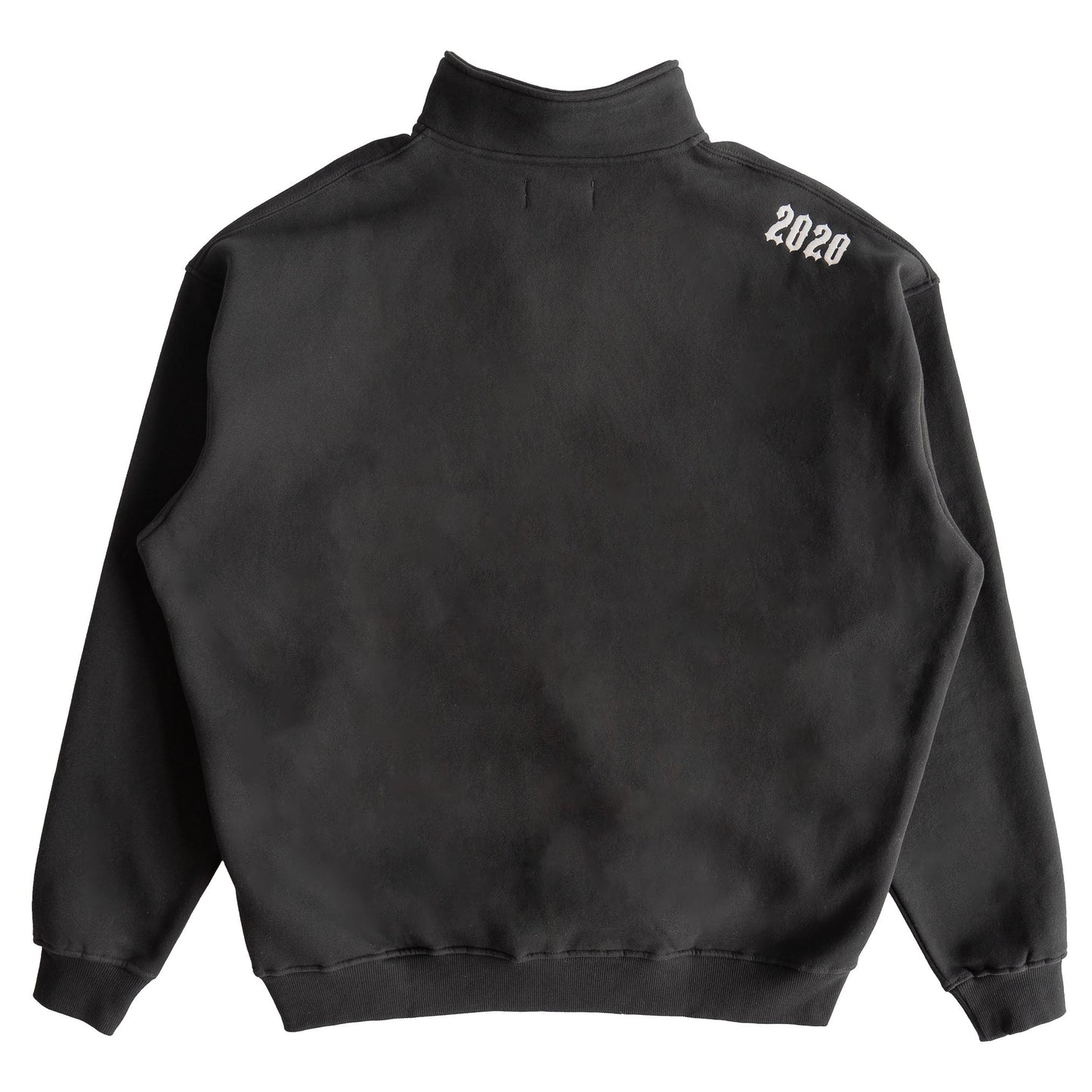 KILL CREW LUX QUARTER ZIP UP - BLACK / WHITE