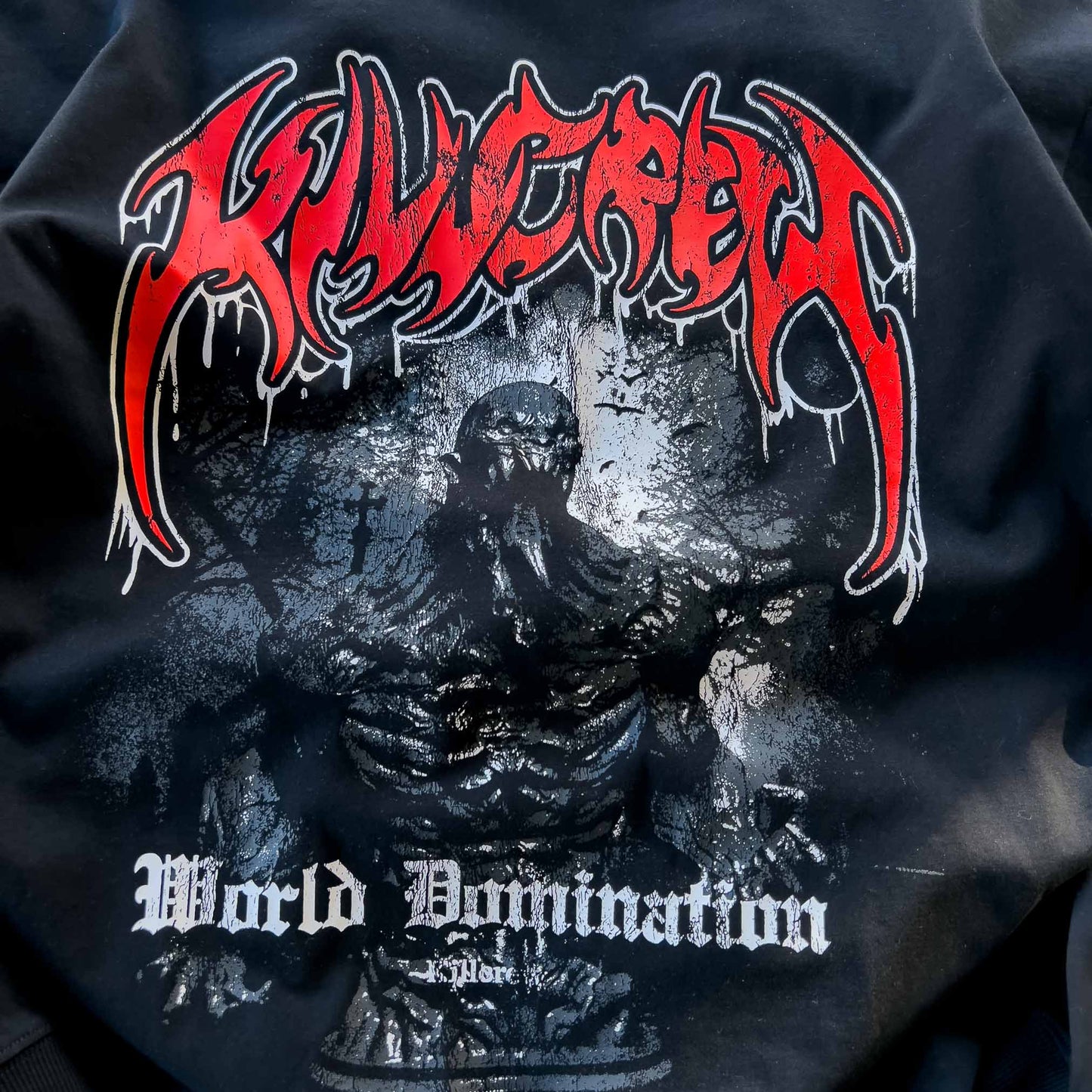WORLD DOMINATION "GHOUL" LONG SLEEVE T-SHIRT - BLACK