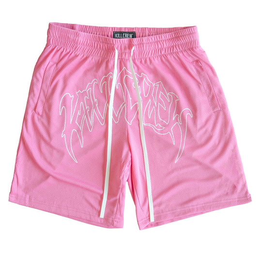 RELAXED CUT "CLASSIC" SHORTS - PINK / WHITE