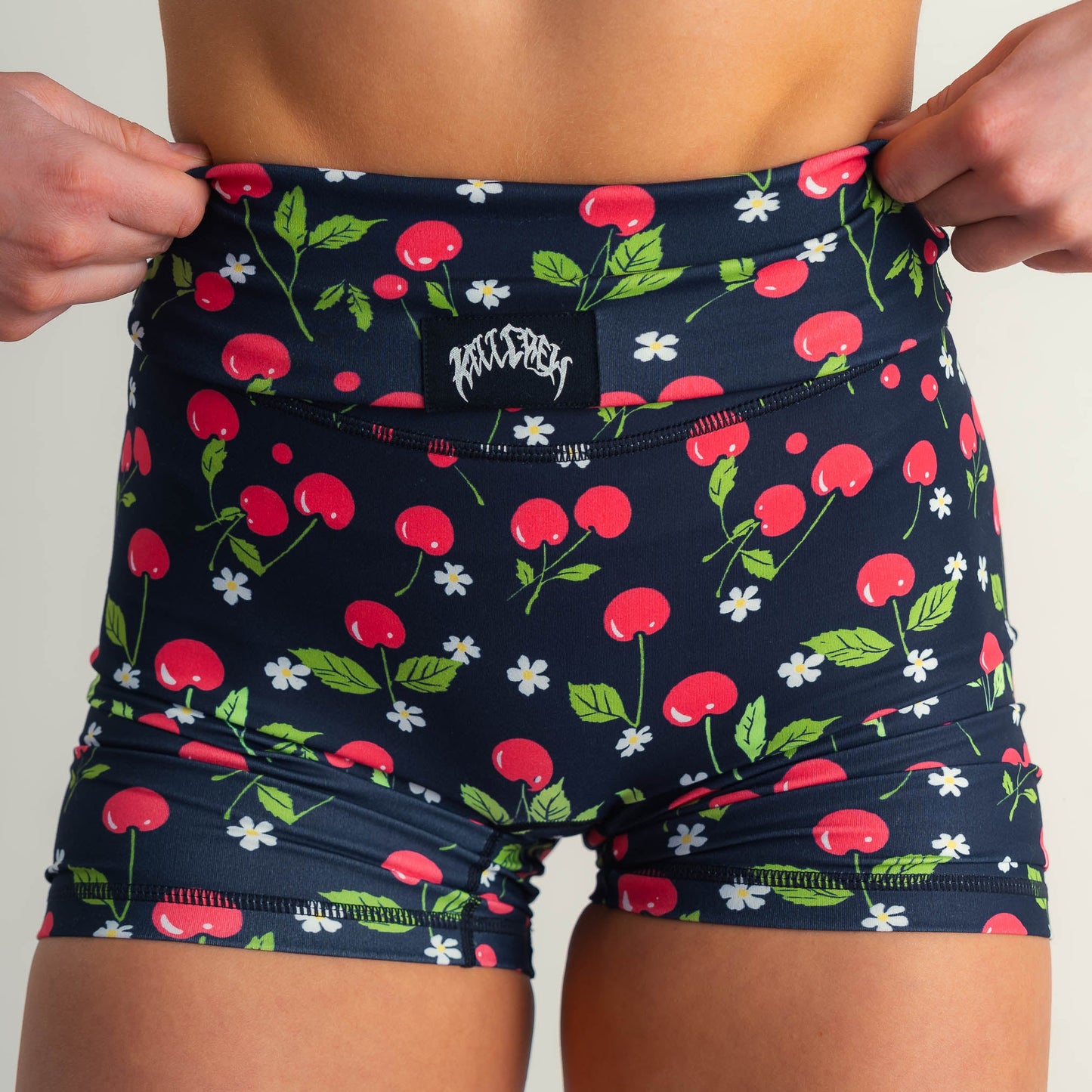 SCRUNCH BIKER SHORTS "CHERRY BOMB"