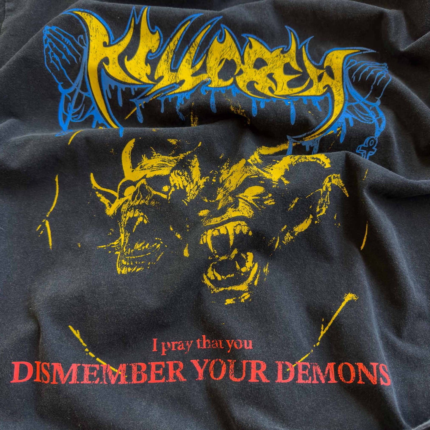 DISMEMBER YOUR DEMONS LONG SLEEVE T-SHIRT - BLACK