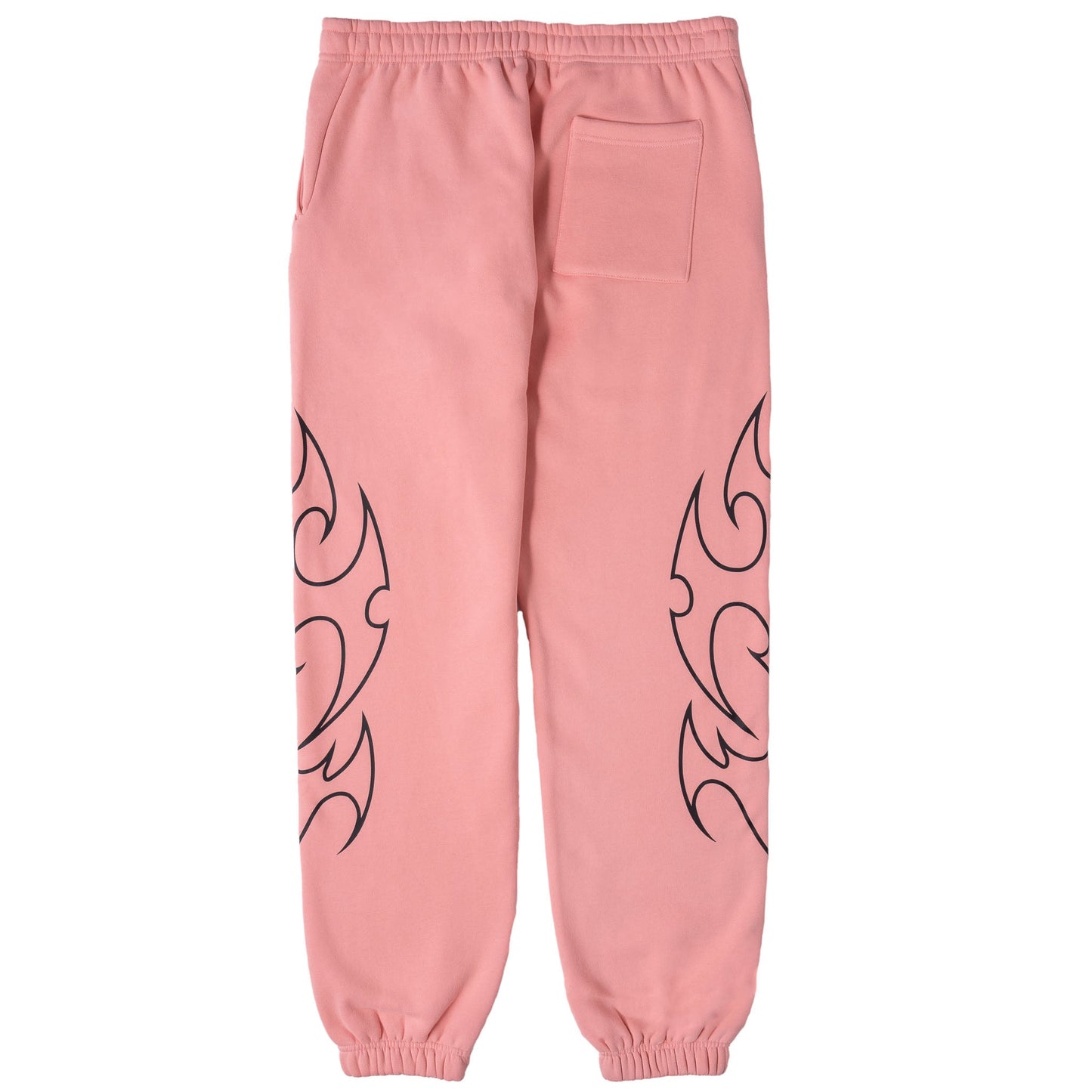 OVERSIZED LUX "TRIBAL" SWEATPANTS - PINK / BLACK