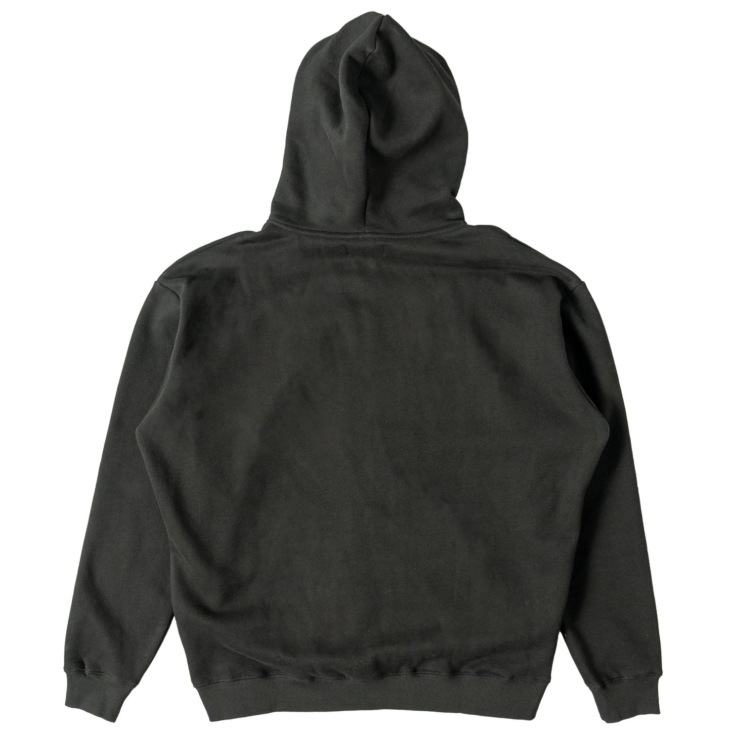 OVERSIZED LUX "SIMPLE" ZIP UP - BLACK