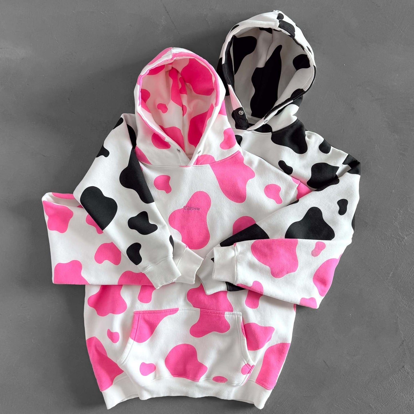 OVERSIZED LUX "MOO MOO" HOODIE - PINK