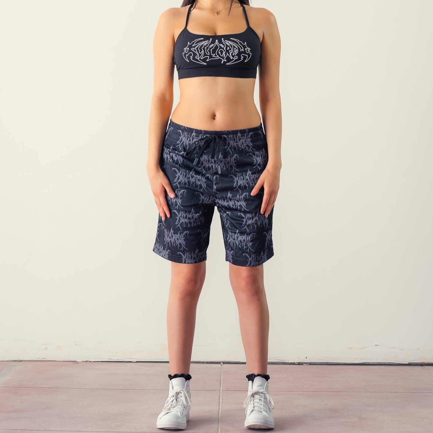 KILL CREW ALL OVER SHORTS (RELAXED CUT) - BLACKOUT