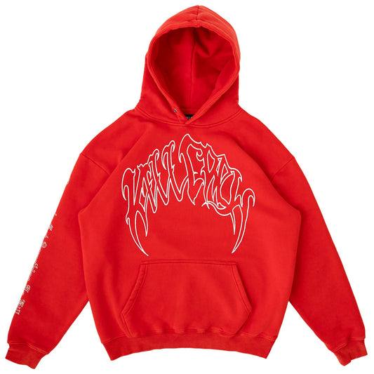 KILL CREW OVERSIZED LUX HOODIE - RED