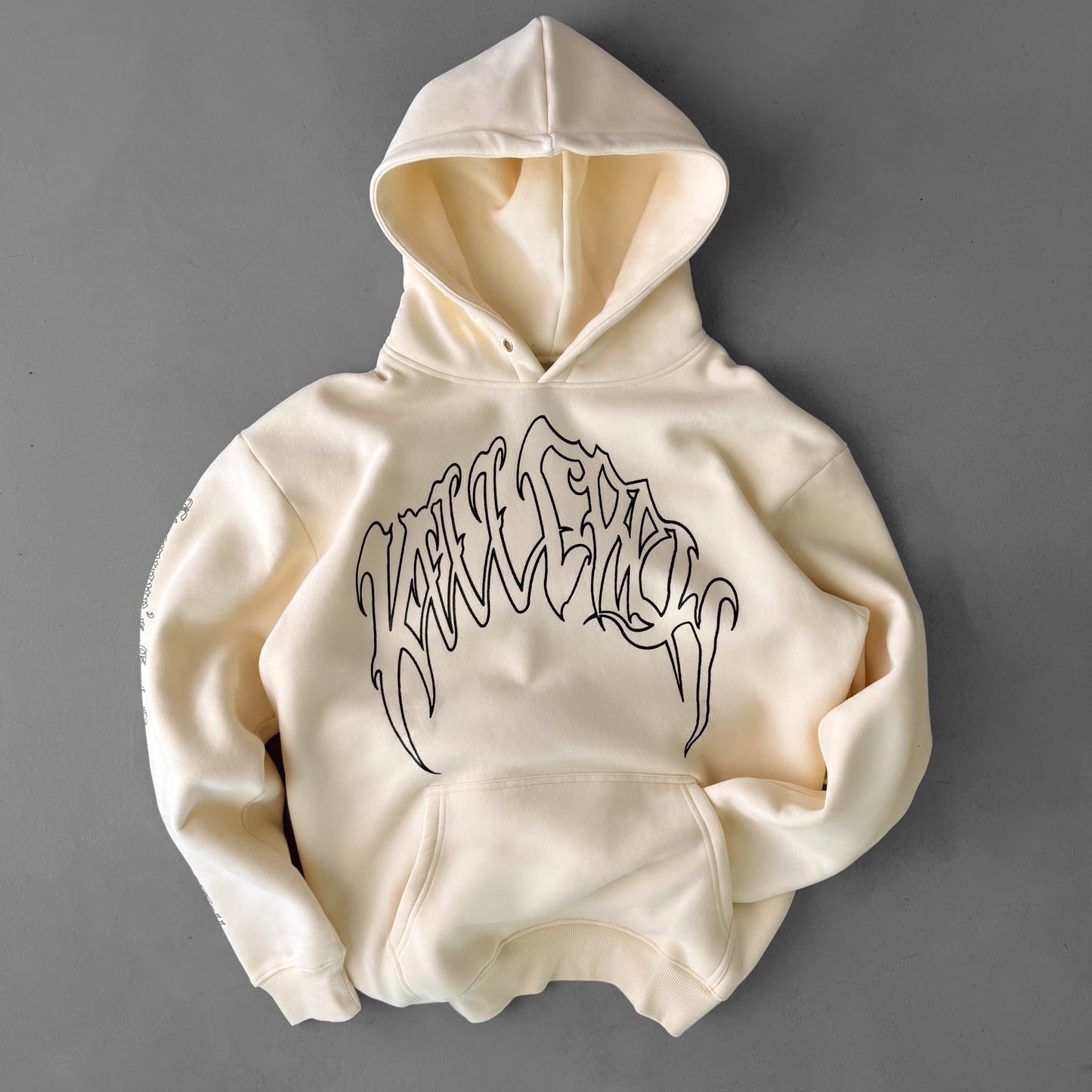 KILL CREW OVERSIZED LUX HOODIE - CREAM