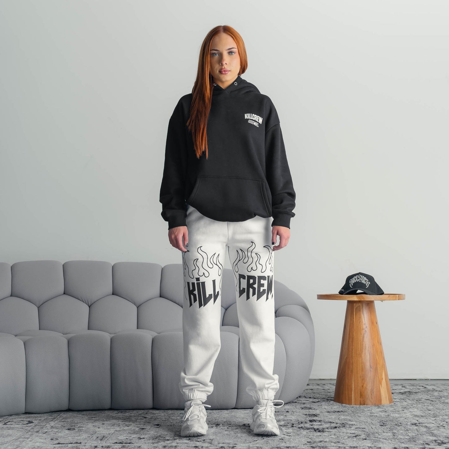 OVERSIZED LUX "THE HEALING" HOODIE - BLACK