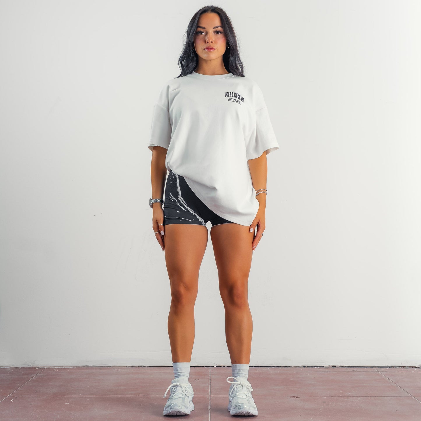 RELAXED FIT NATURAL COTTON "THE PAIN" T-SHIRT - WHITE