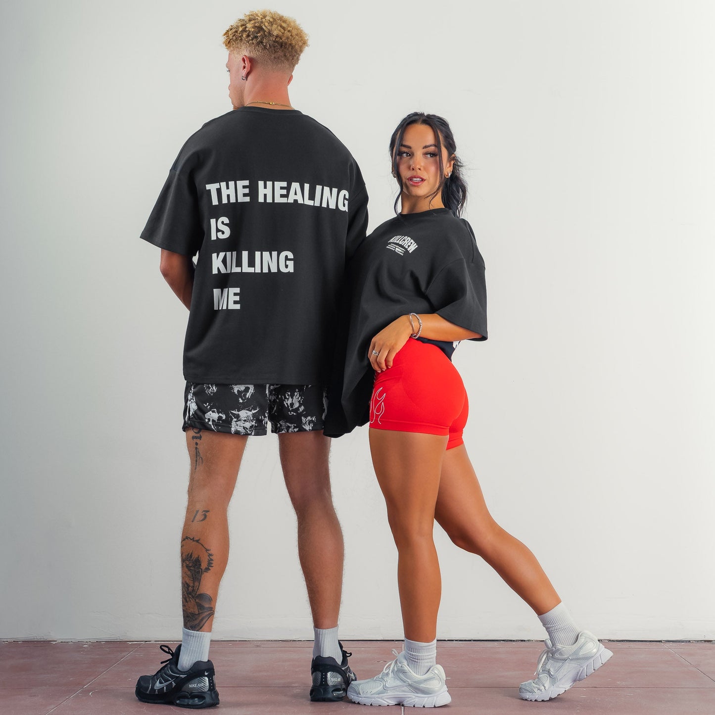 RELAXED FIT NATURAL COTTON "THE HEALING" T-SHIRT