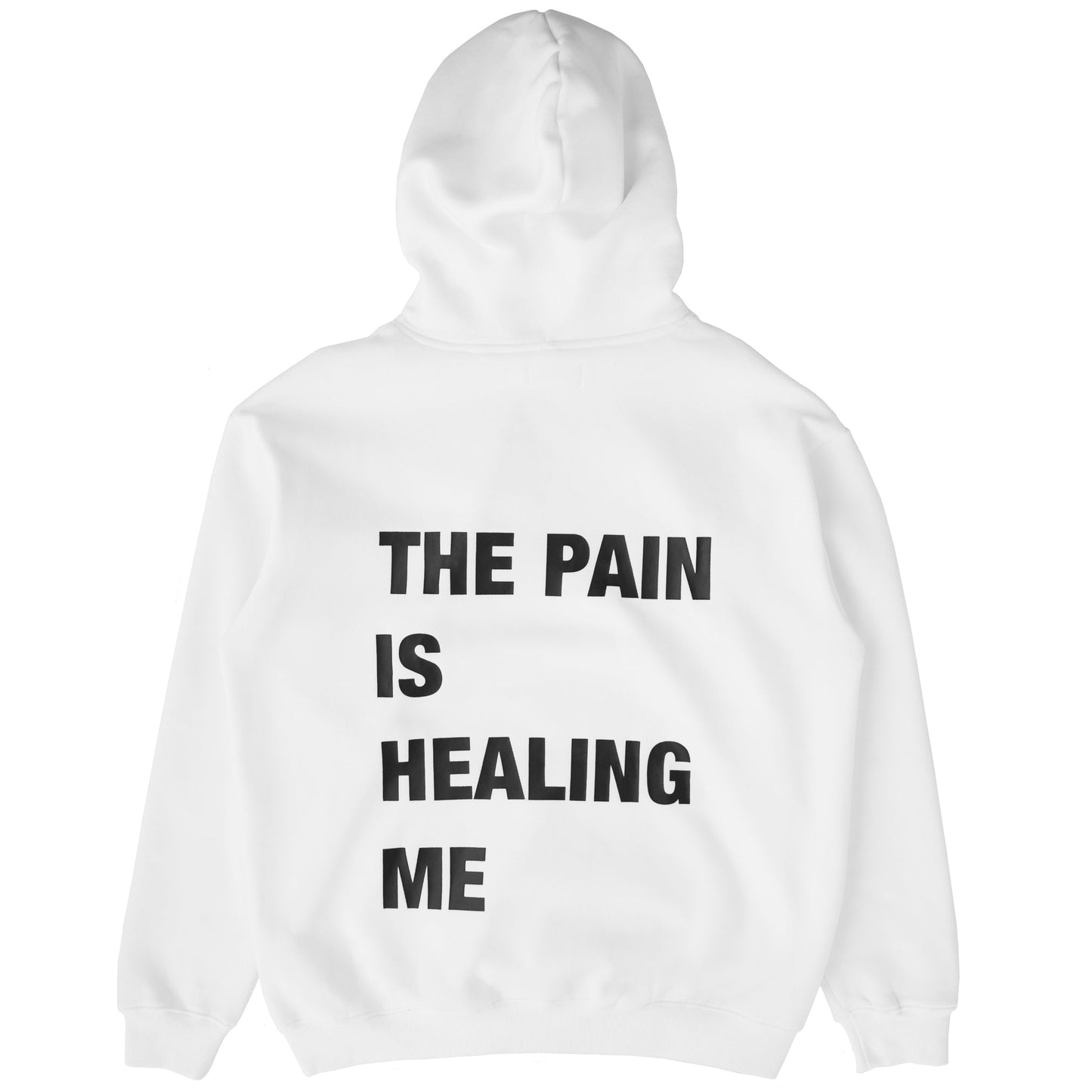 OVERSIZED LUX "THE PAIN" HOODIE - WHITE