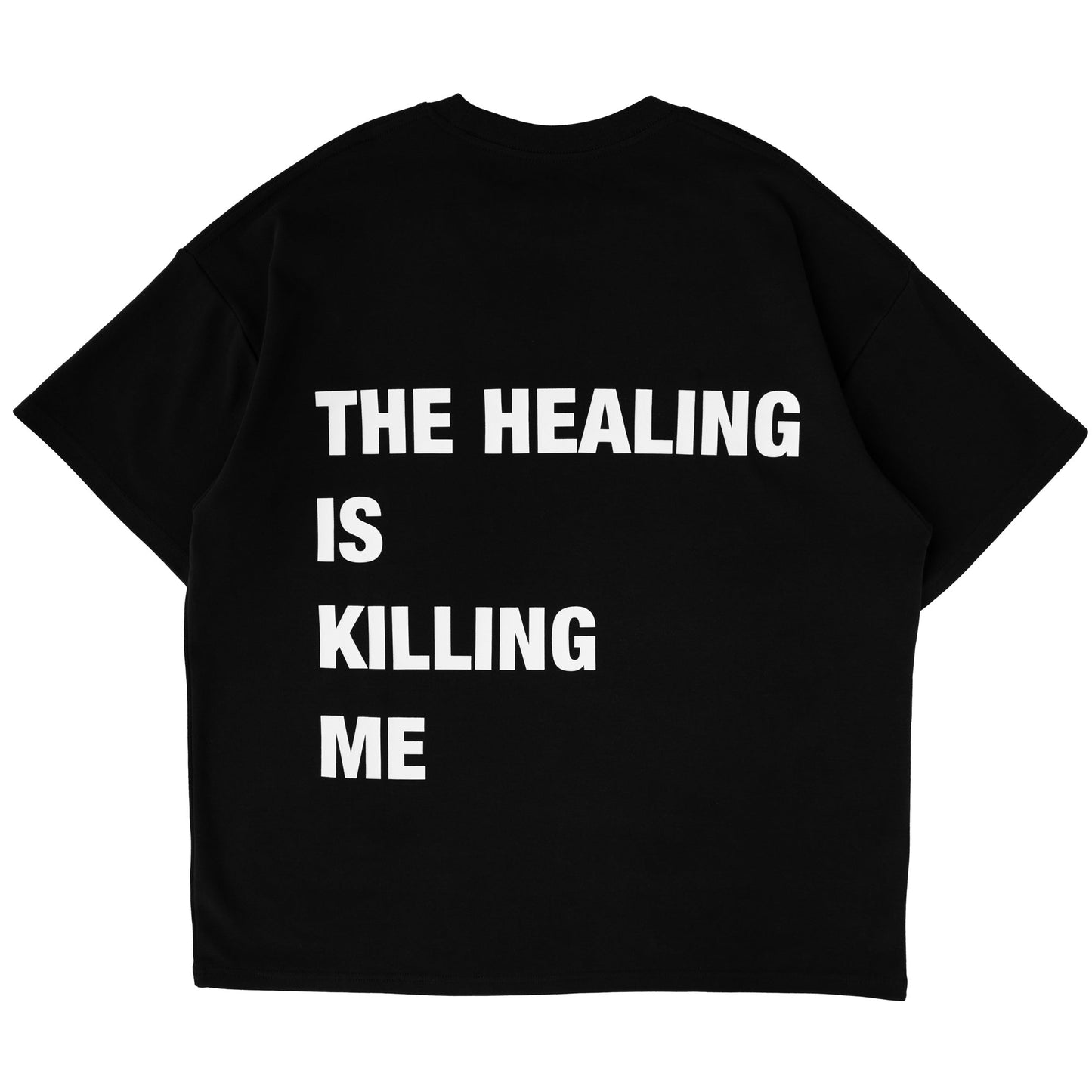 RELAXED FIT NATURAL COTTON "THE HEALING" T-SHIRT