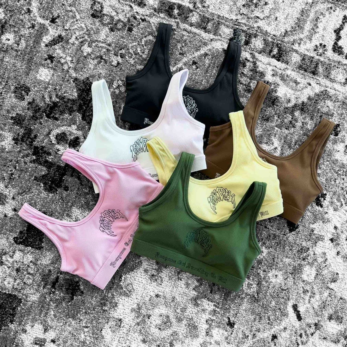 KILL CREW RIBBED SPORTS BRA - GREEN