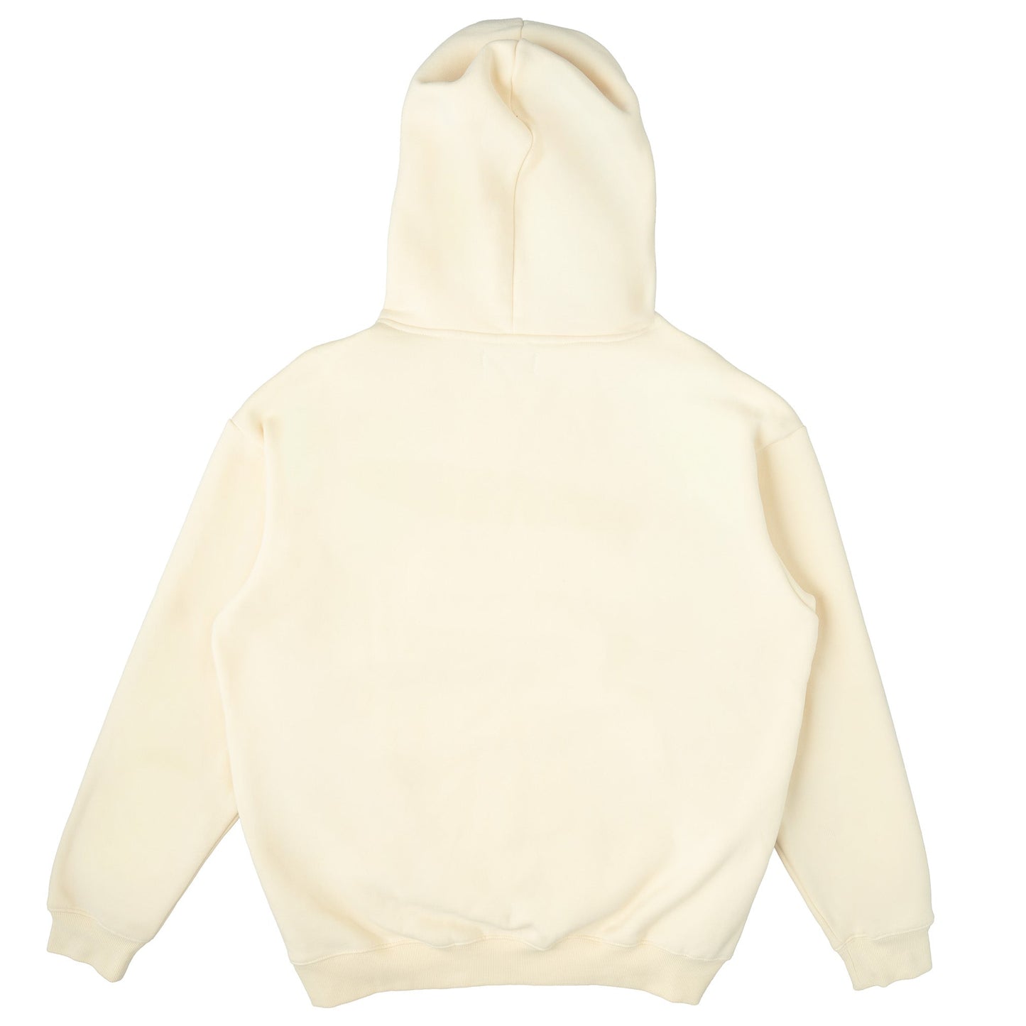 OVERSIZED LUX "SCRIPT" HOODIE - CREAM / BLACK
