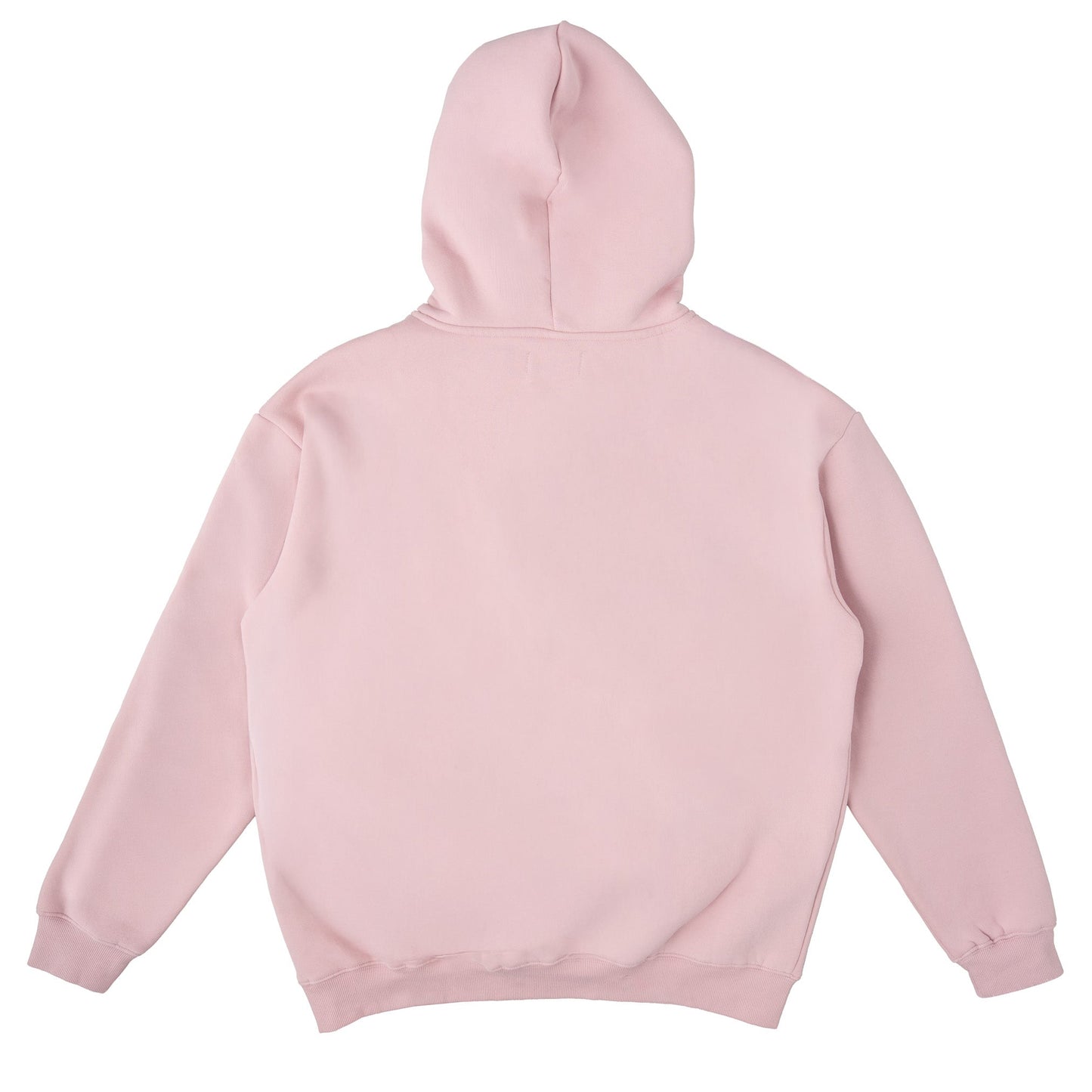 OVERSIZED LUX "SCRIPT" HOODIE - ROSÉ / WHITE