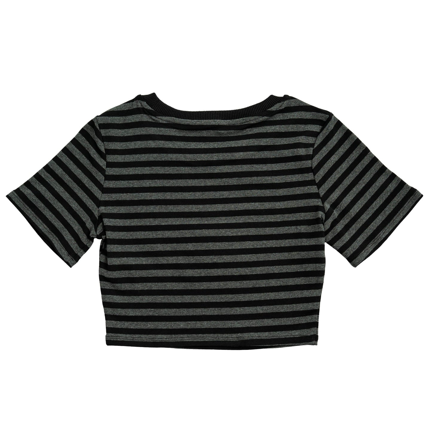 STRIPED BABY TEE - BLACK / GREY