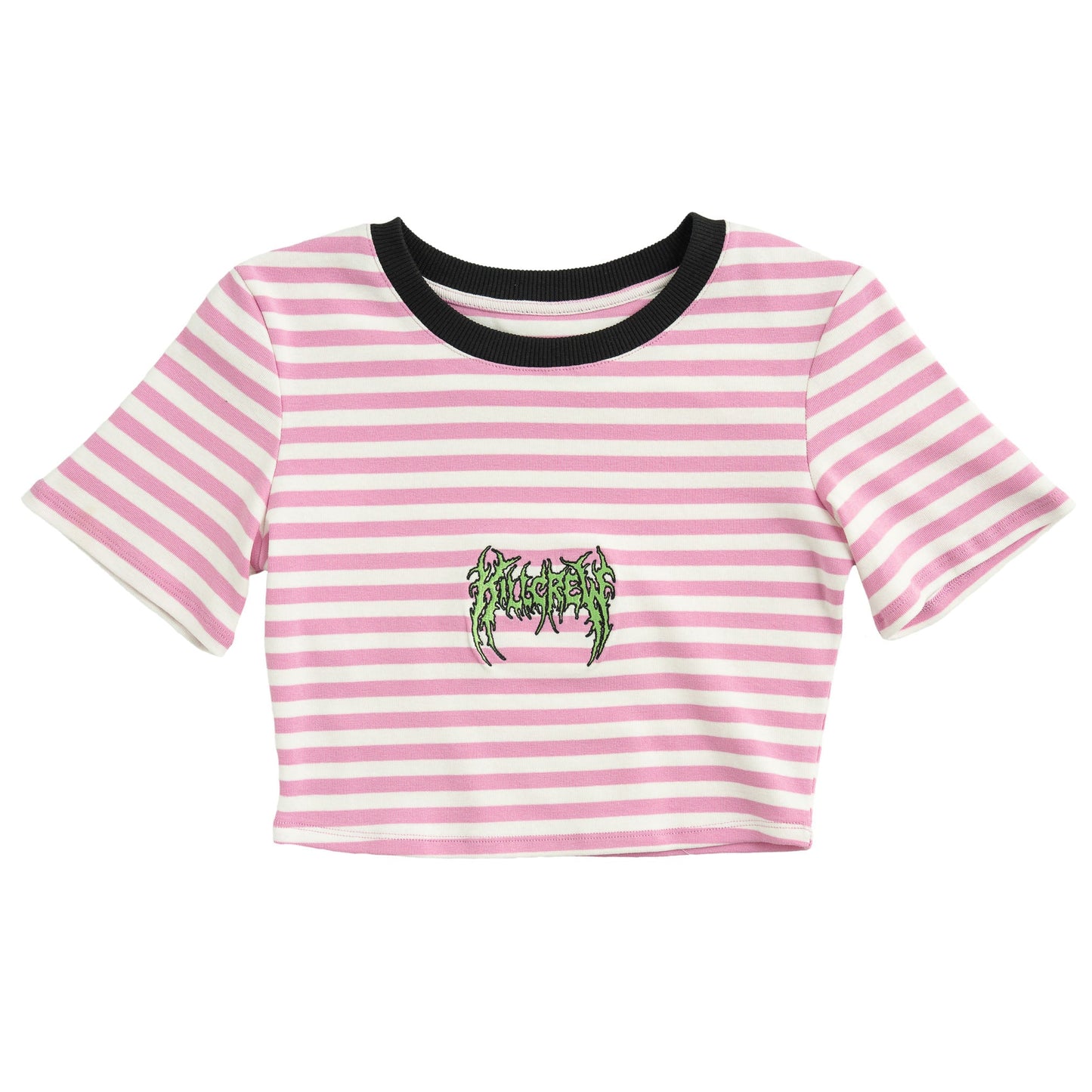STRIPED BABY TEE - PINK / WHITE