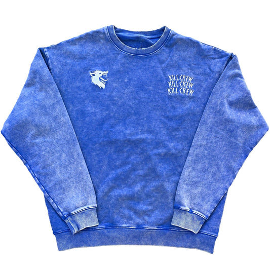 HEAVYWEIGHT LUX WOLF CREW NECK - BLUE