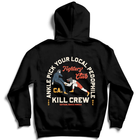 ANKLE PICK YOUR LOCAL PEDOPHILE HOODIE - BLACK