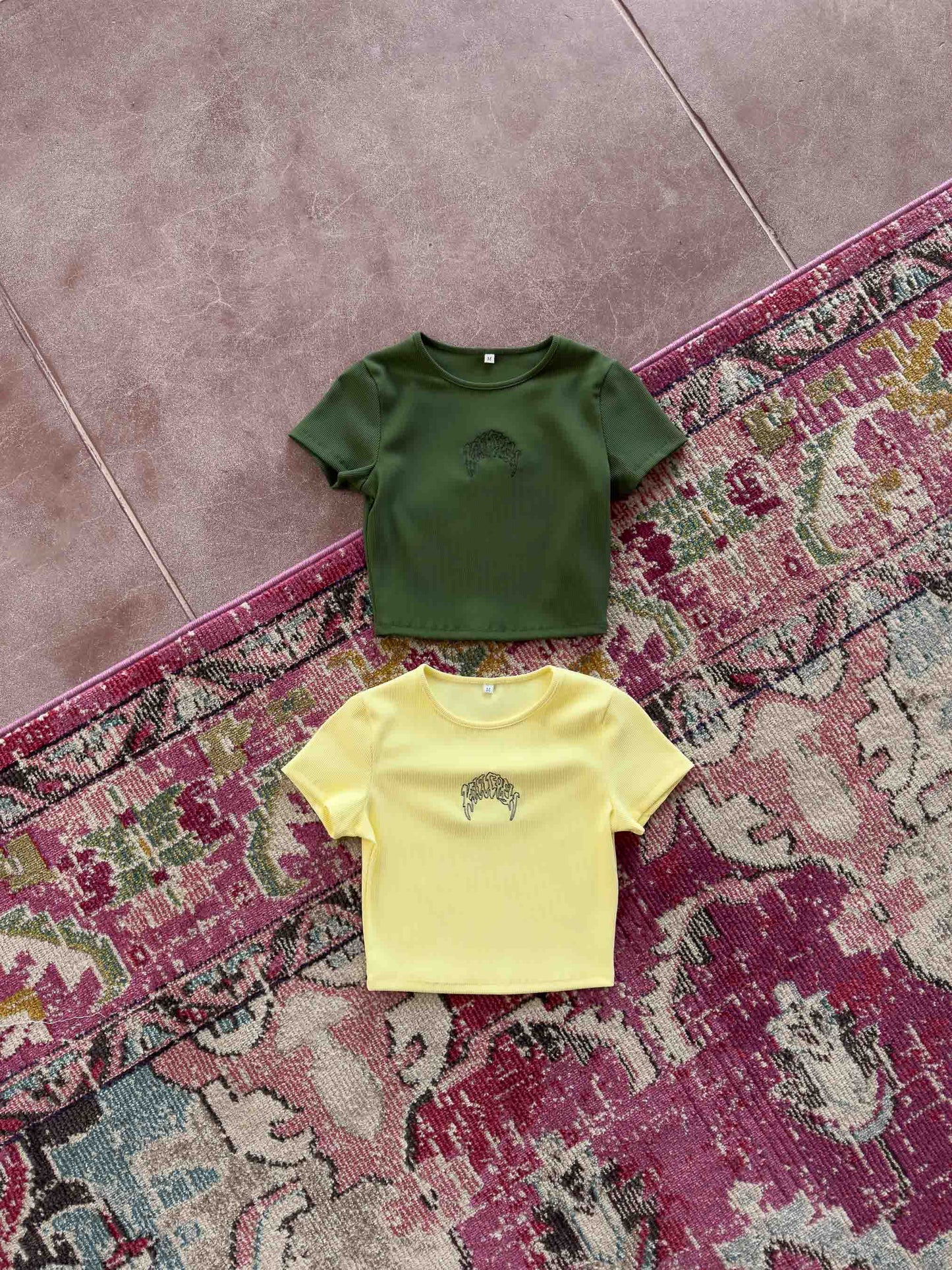 KILL CREW RIBBED BABY TEE - GREEN