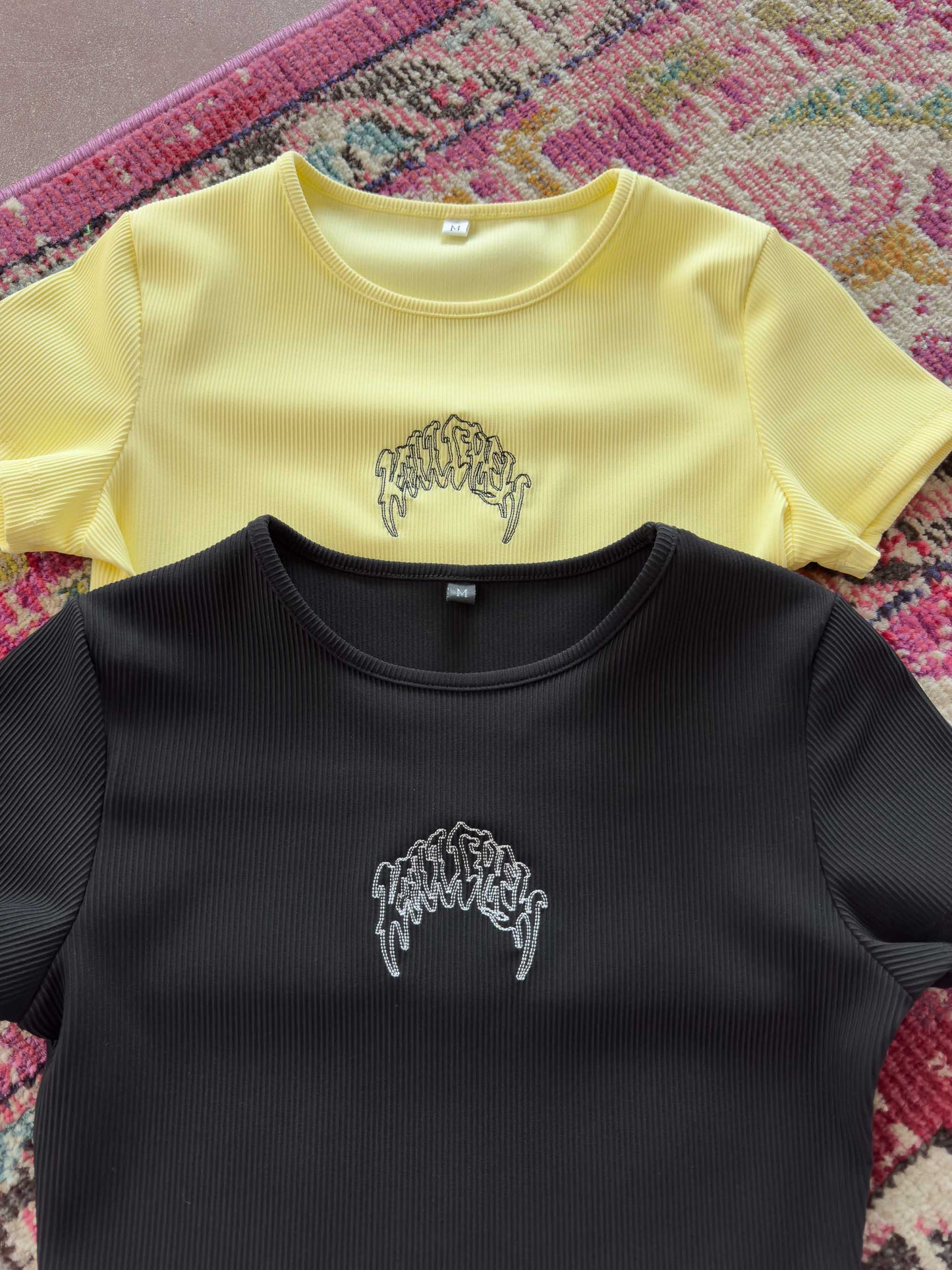 KILL CREW RIBBED BABY TEE - BLACK