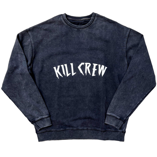 HEAVYWEIGHT LUX "KILL CREW" CREW NECK - BLACK