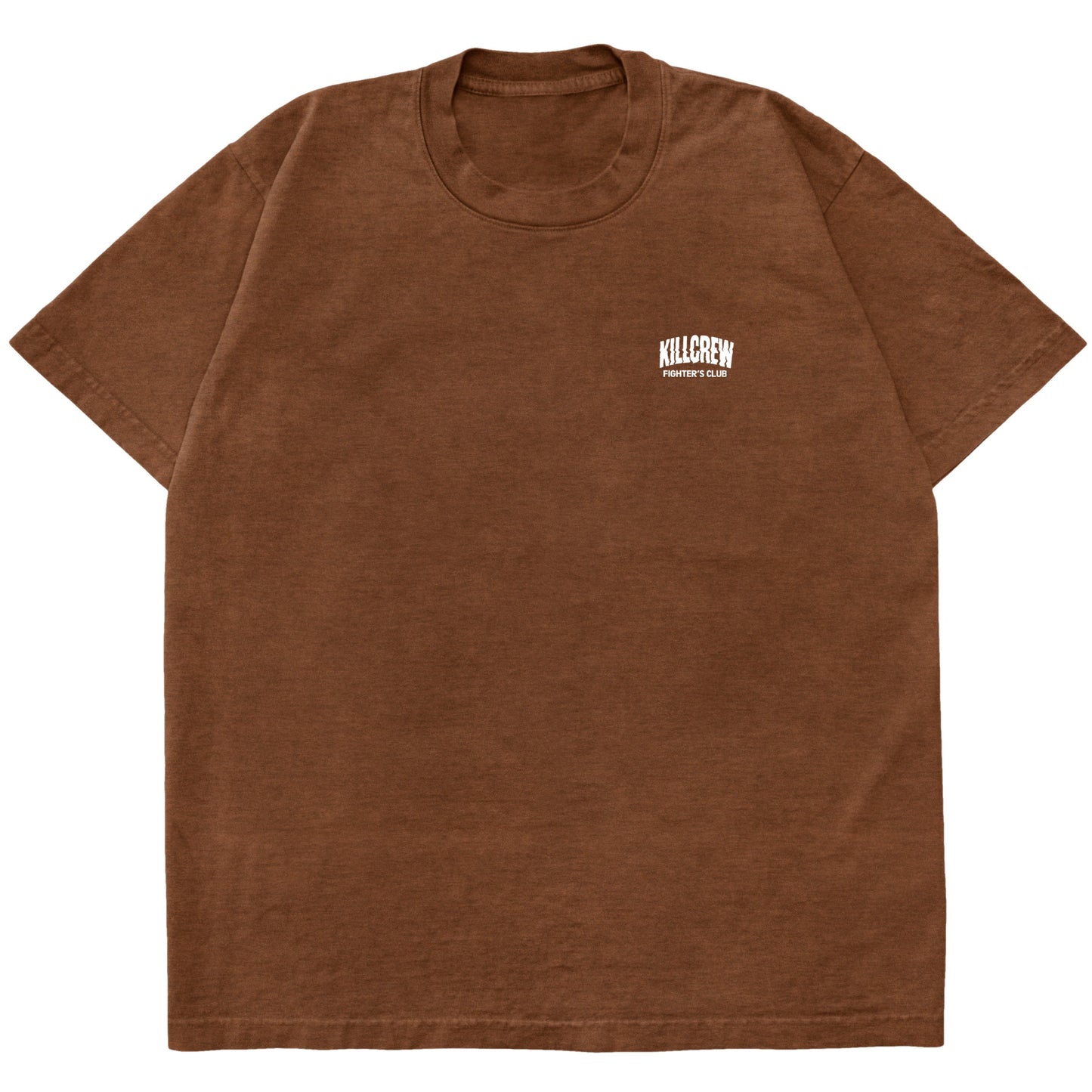 RELAXED FIT RIGOROUS TRAINING T-SHIRT - BROWN / WHITE