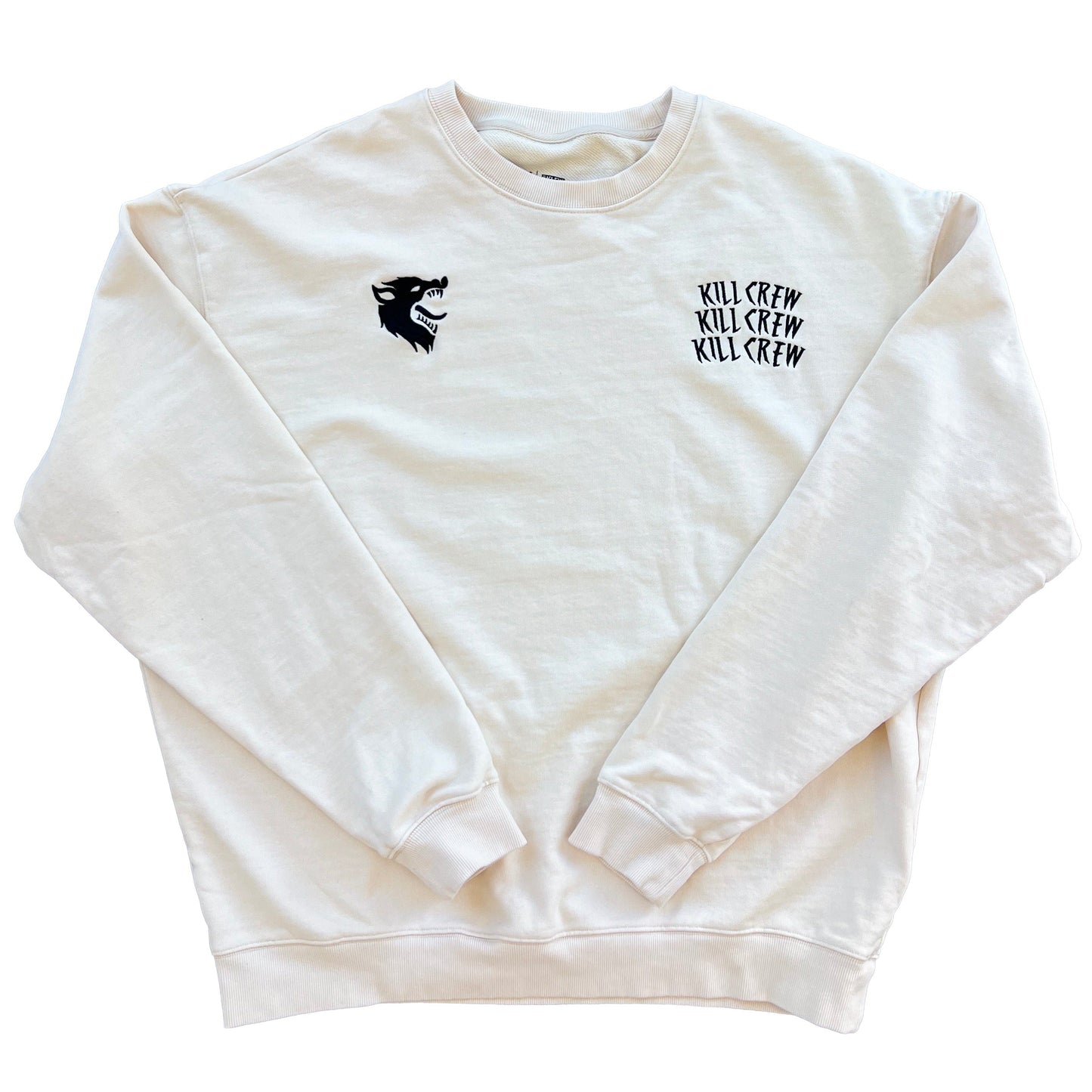 HEAVYWEIGHT LUX WOLF CREW NECK - CREAM