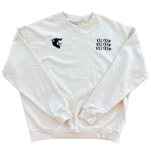 HEAVYWEIGHT LUX WOLF CREW NECK - CREAM