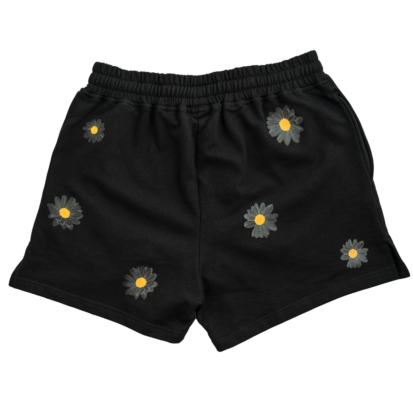COTTON SHORTS (MID THIGH CUT) DAISY - BLACKOUT