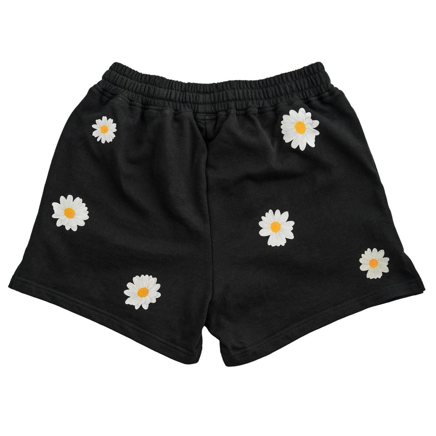 COTTON SHORTS (MID THIGH CUT) DAISY - BLACK