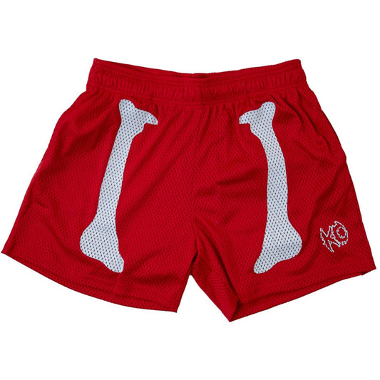 BONE DRY VENTED MESH SHORTS - RED / WHITE