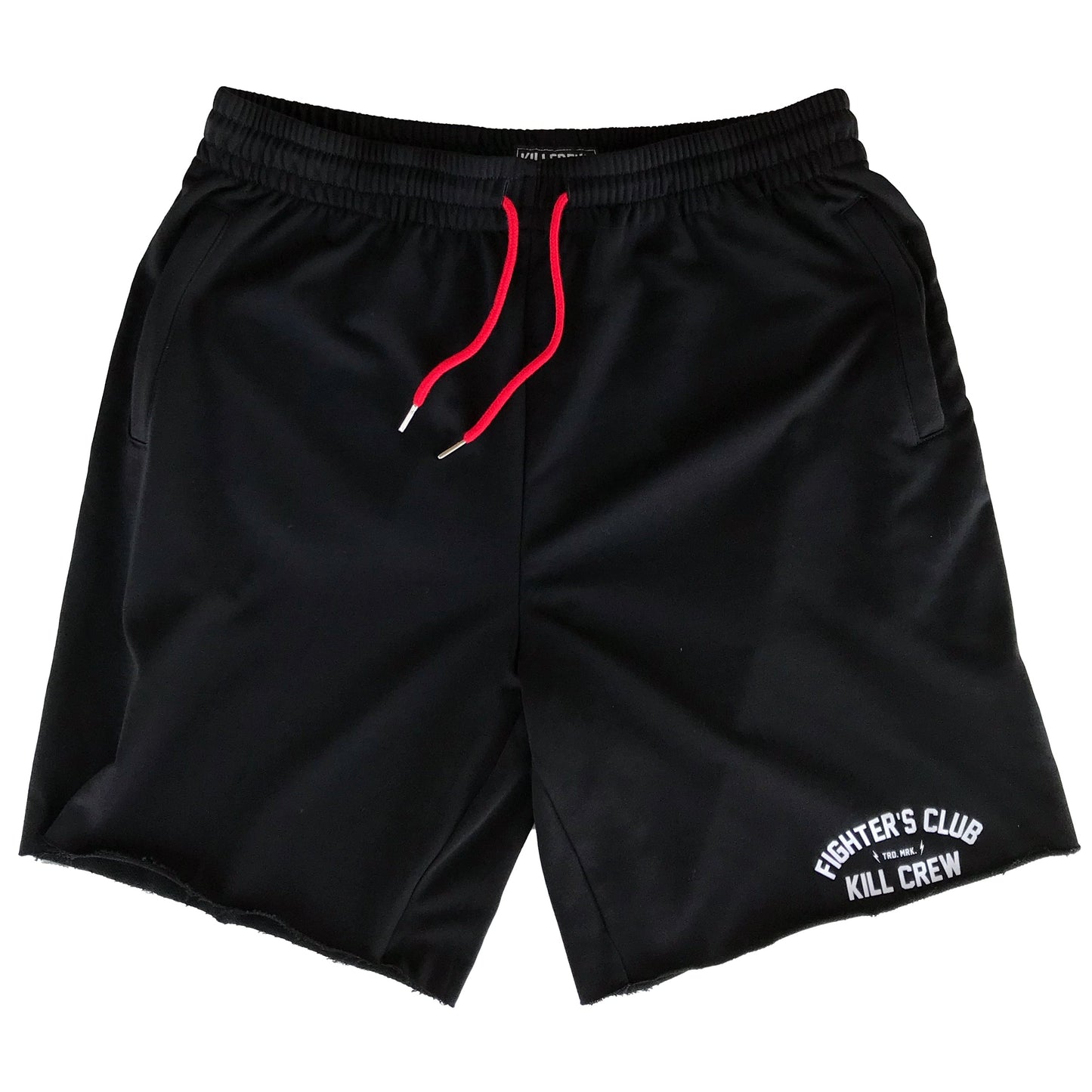 RELAXED CUT FIGHTER'S CLUB SHORTS - BLACK
