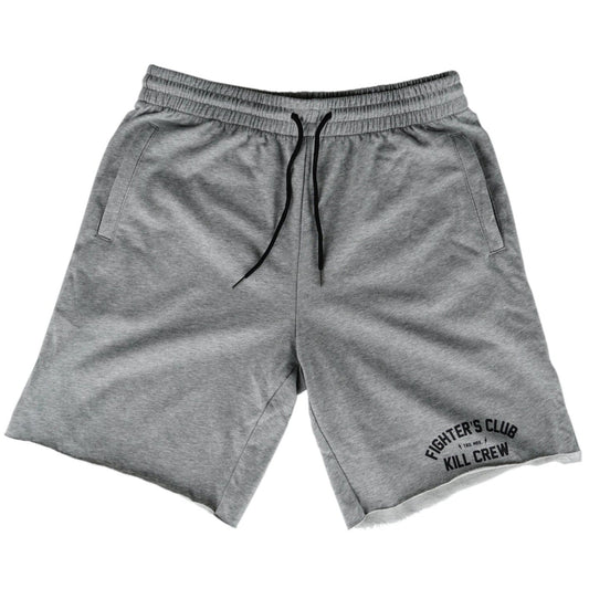 RELAXED CUT FIGHTER'S CLUB SHORTS - GREY