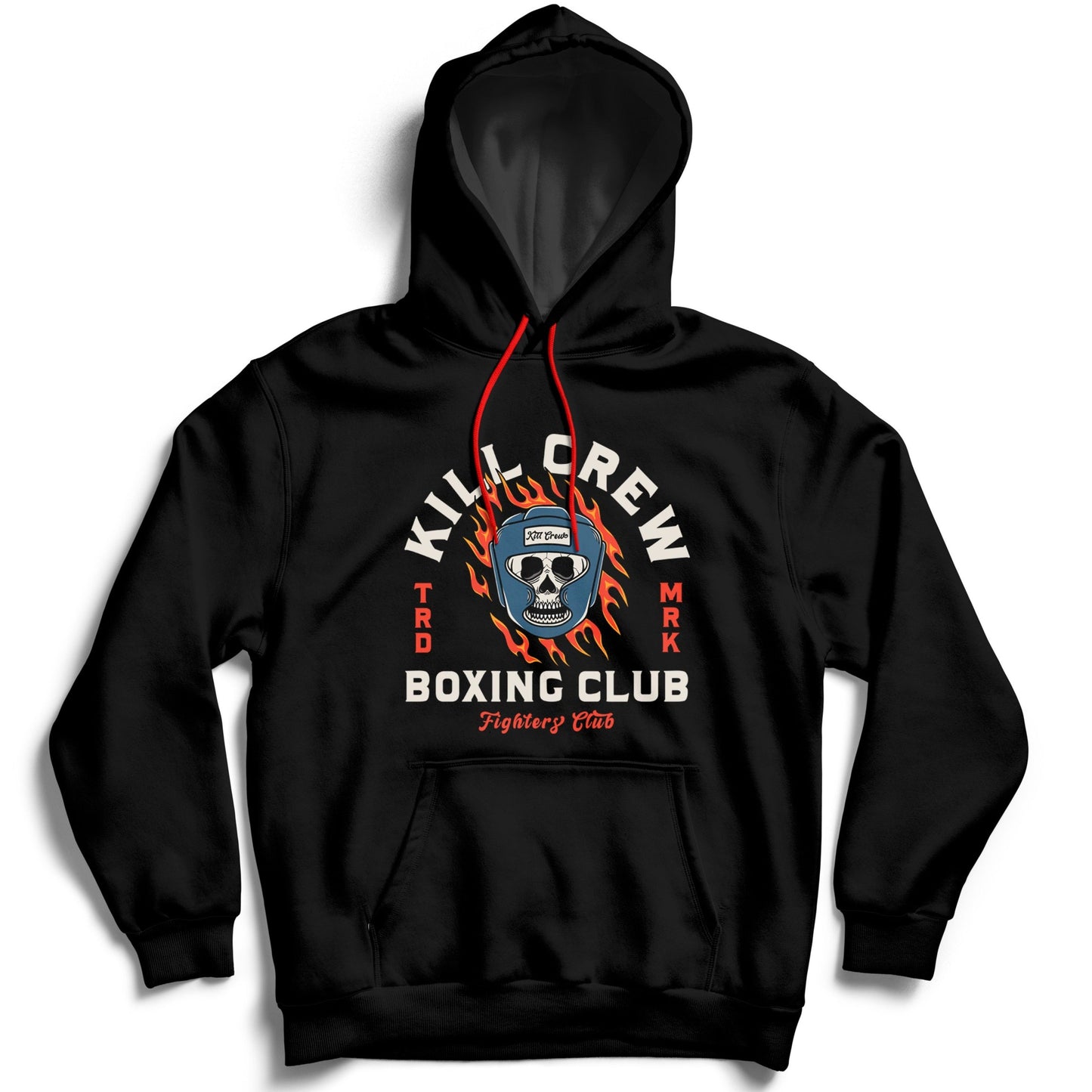 BOXING FLAME HOODIE - BLACK