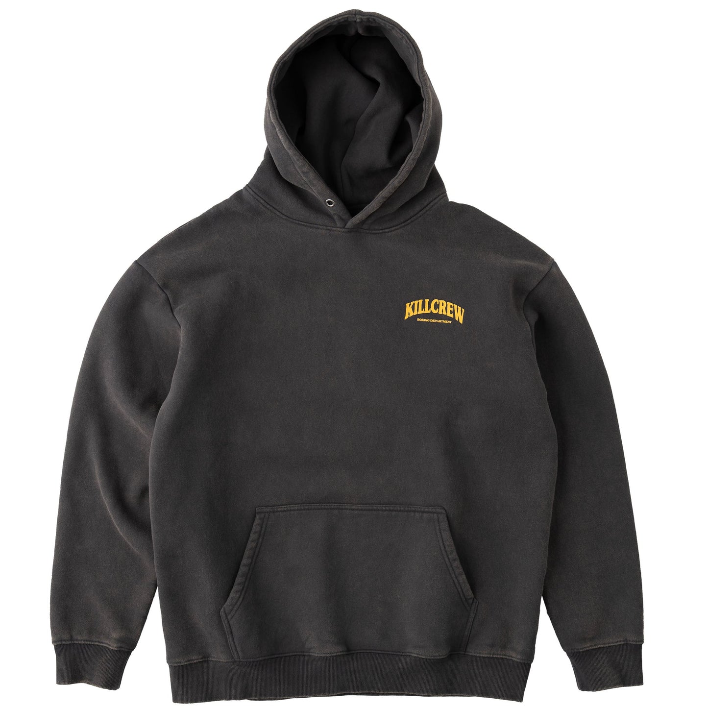 OVERSIZED LUX BOXING DEPARTMENT HOODIE - GUNMETAL / GOLD