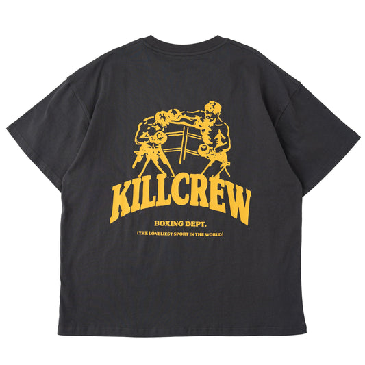 RELAXED FIT BOXING DEPARTMENT T-SHIRT - GUNMETAL / GOLD