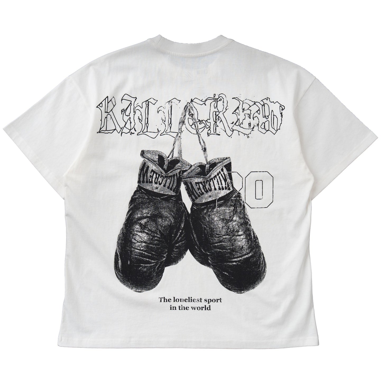 RELAXED FIT LUX "VINTAGE BOXING" T-SHIRT - WHITE