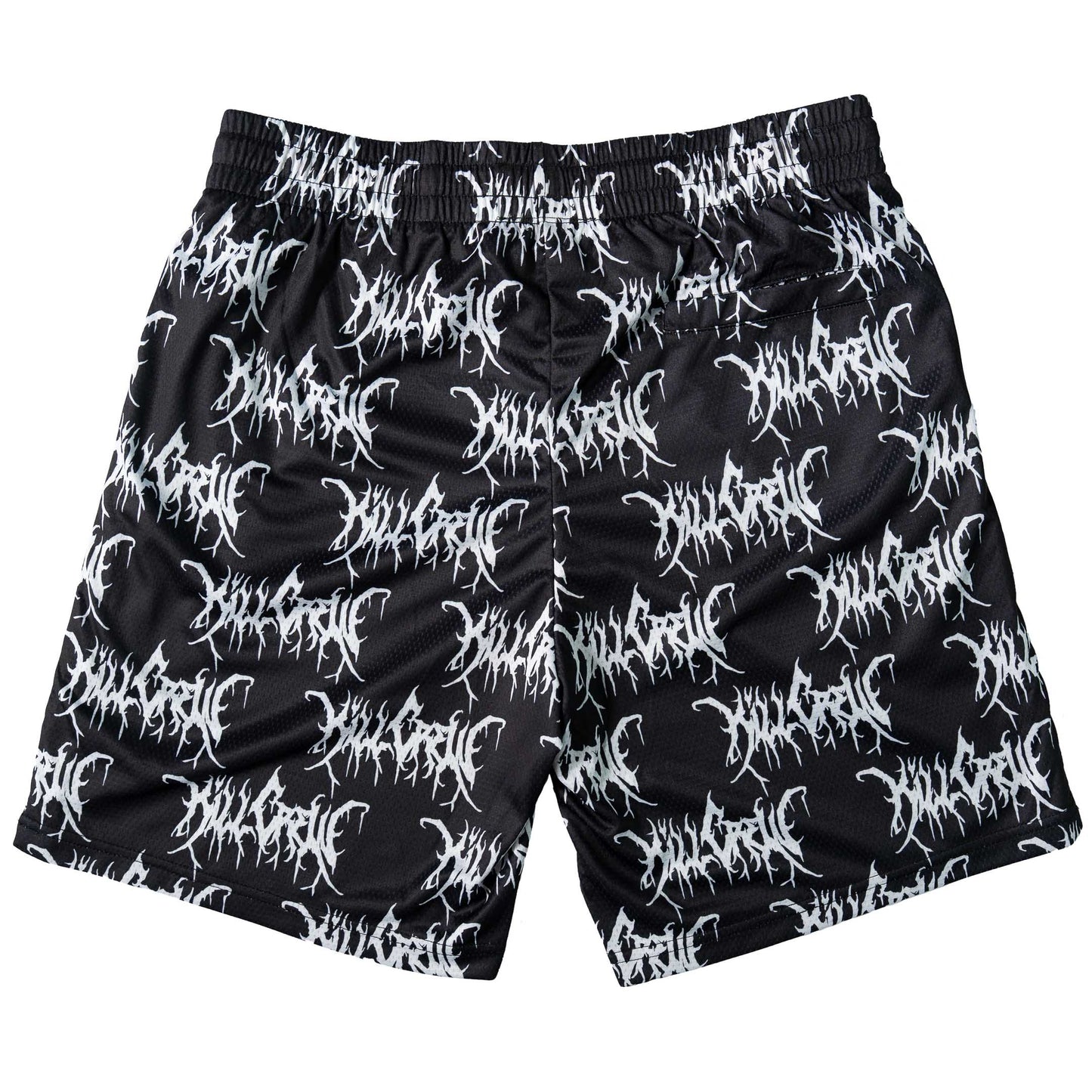 KILL CREW ALL OVER SHORTS (RELAXED CUT) - BLACK / WHITE
