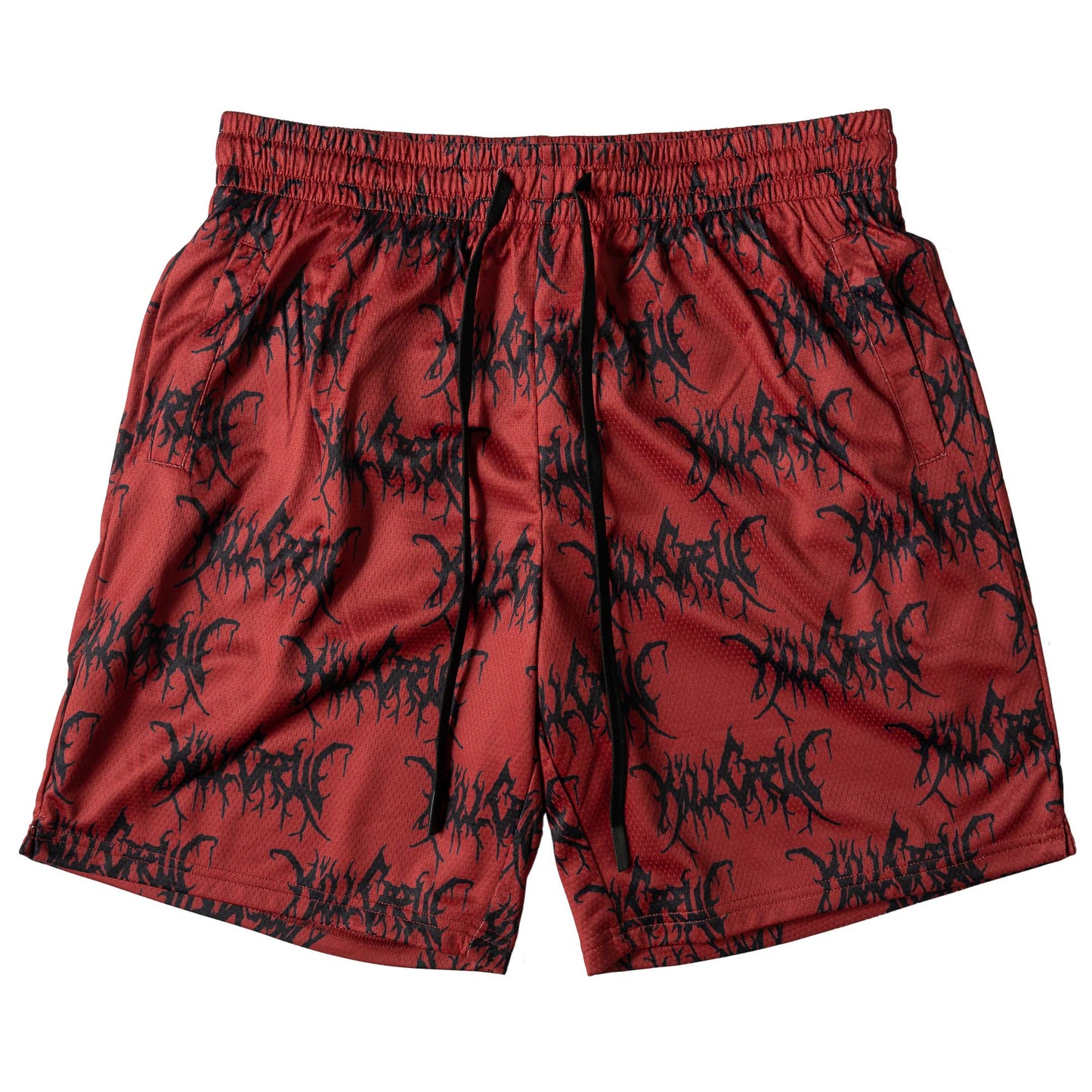 KILL CREW ALL OVER SHORTS (RELAXED CUT) - RED / BLACK