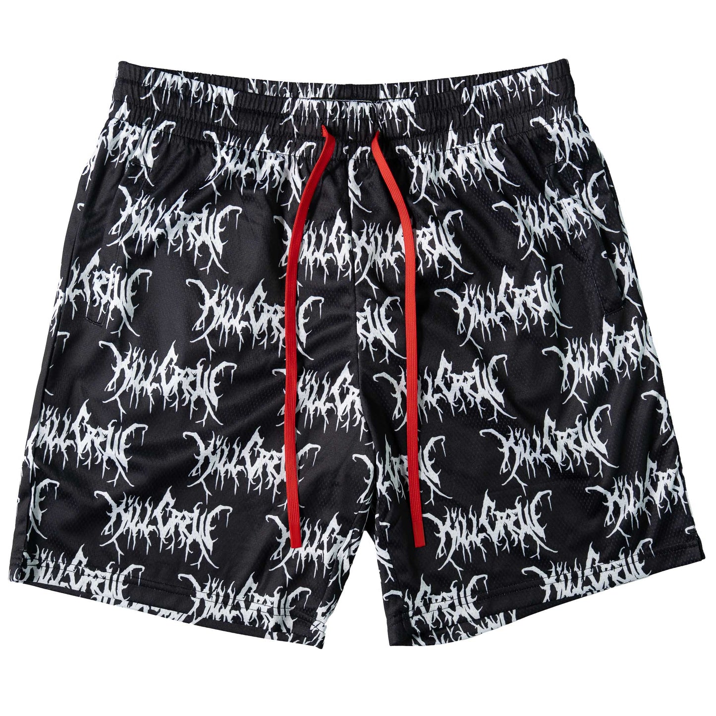 KILL CREW ALL OVER SHORTS (RELAXED CUT) - BLACK / WHITE