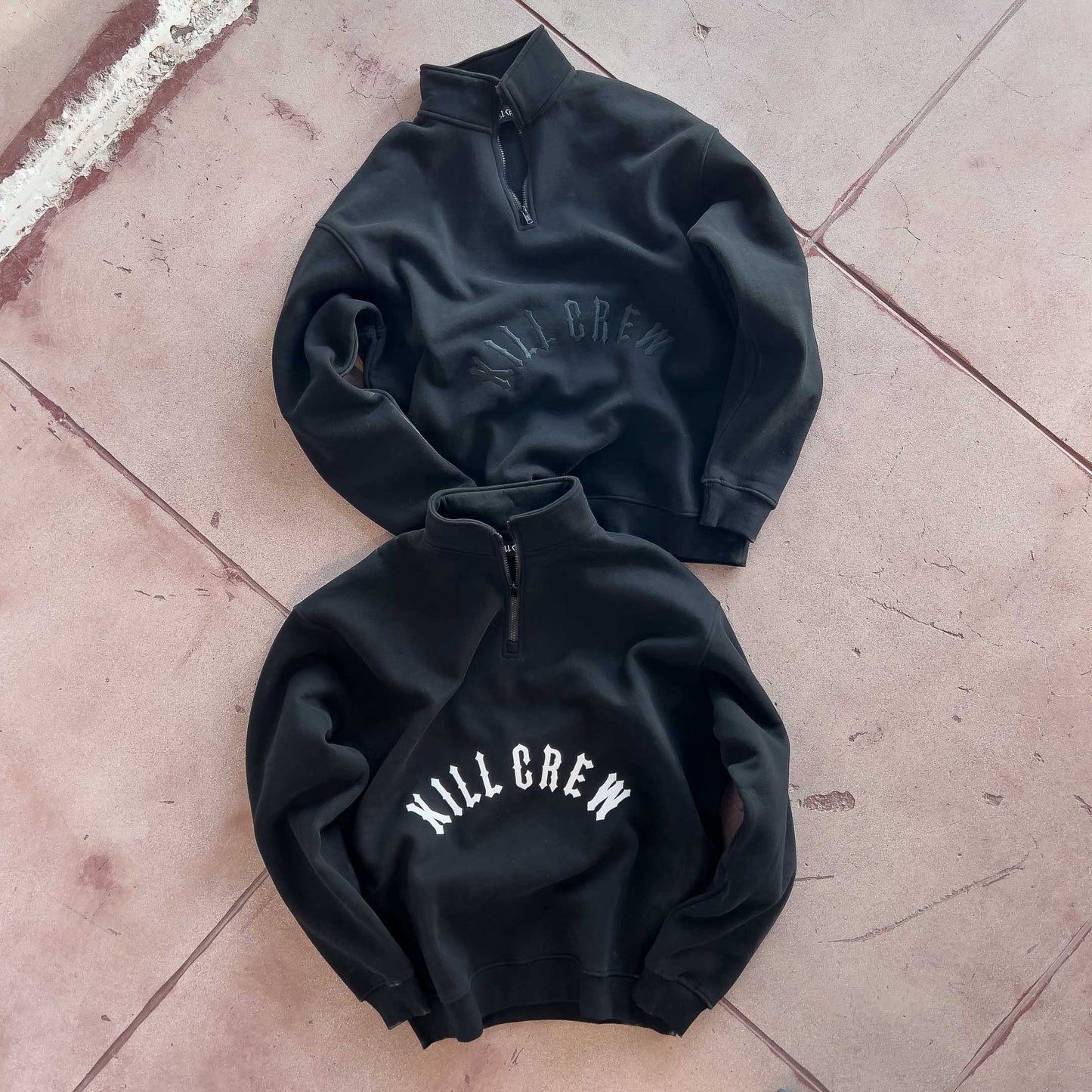 KILL CREW LUX QUARTER ZIP UP - BLACKOUT